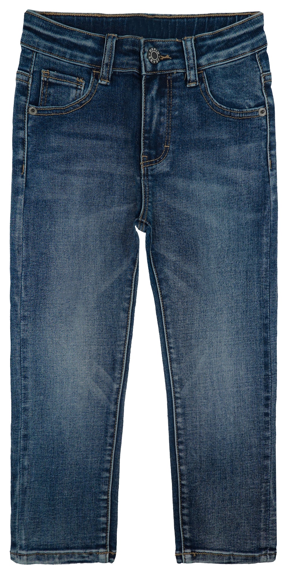 Boys Jeans Little Big Elastic Band Inside Simple Desgin Stretchy Denim Pants
