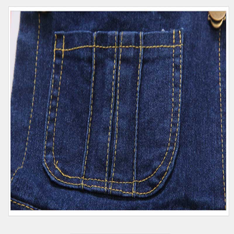 Girls Jeans Overalls Dress Adjustable Denim Jumpers