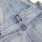 Unisex Kids Ripped Adjustable Straps Summer Jeans Shortalls