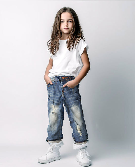 Who is cooler? You or me? I think it's me. Wear jeans from Kidscool Space, and you will be cooler than me.