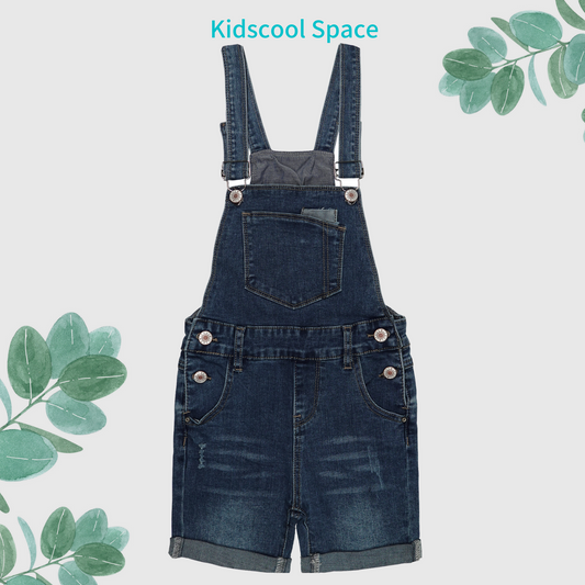 Stylish and sustainable jean shortalls：three colors for you guys.