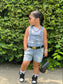 Baby Girl Boy Jeans Overalls Summer Denim Shortalls