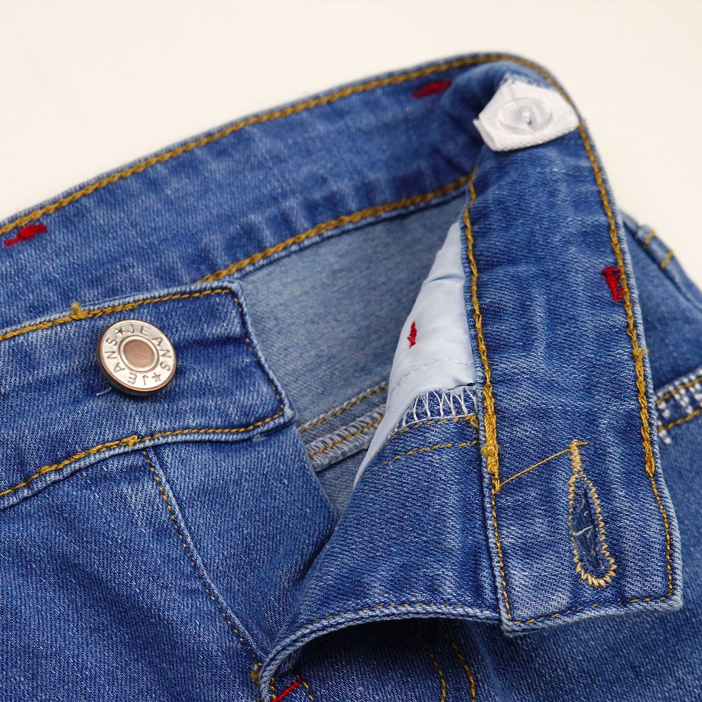 Baby Ripped Holes Pocket Washed Jeans