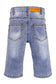 Ripped Holes Stone Washed Soft Slim Kids Jeans