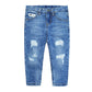 Little Kid Elastic Band Cool Jeans