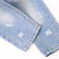 Baby Boy Jeans,Soft Ripped Denim Elastic Band Inside Pants