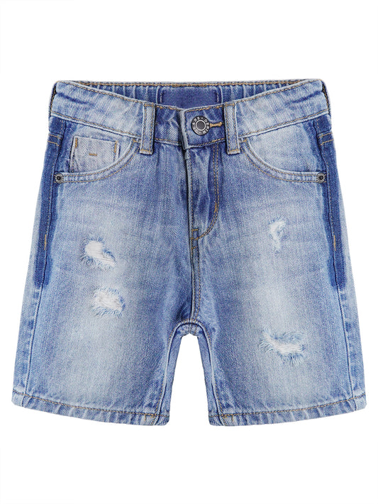 Baby Girls Boys Jeans Shorts Distressed Ripped Gradient Colors Cute Summer Pants