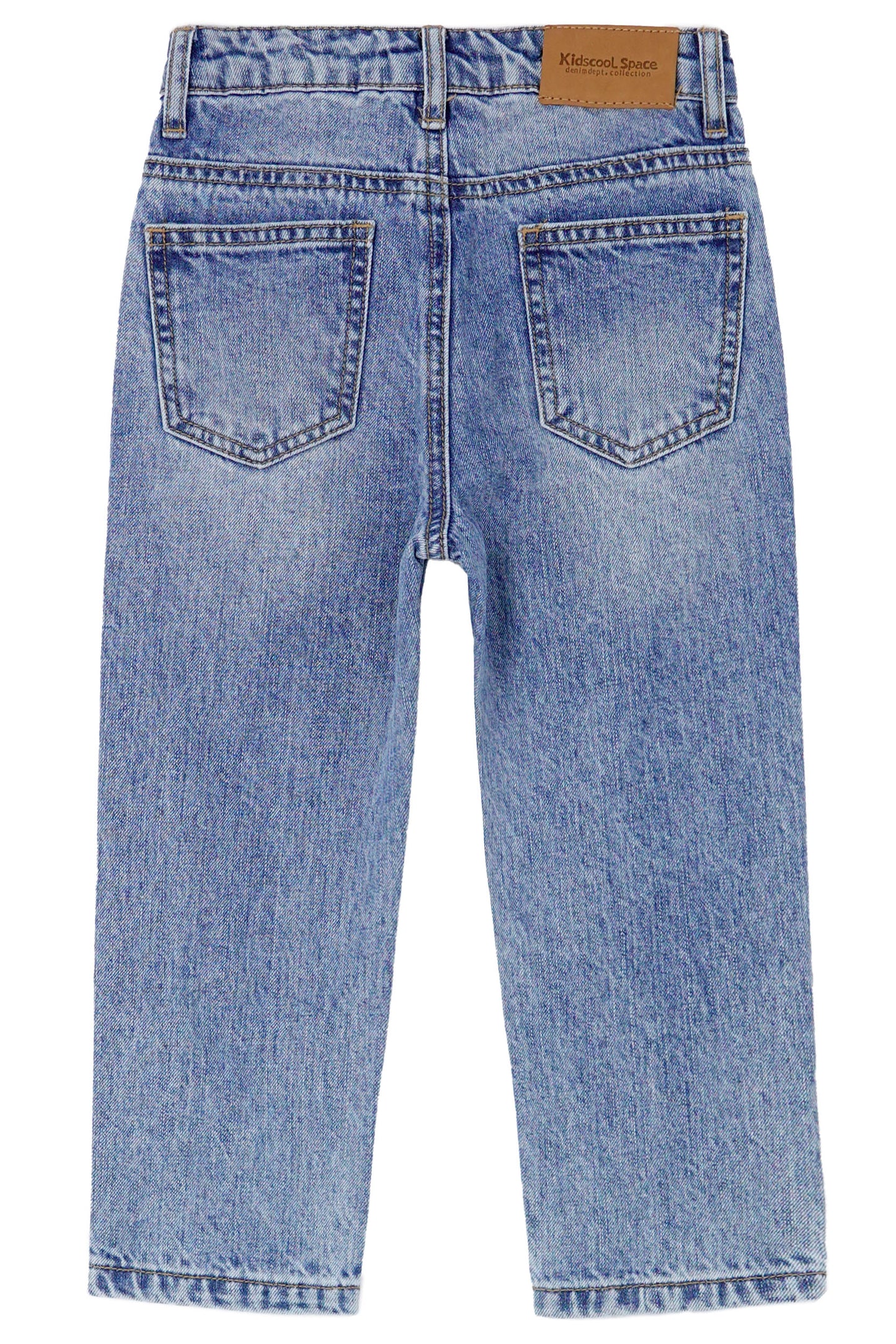 Baby/Toddler Boys Elastic Band Inside Ripped Denim Pants