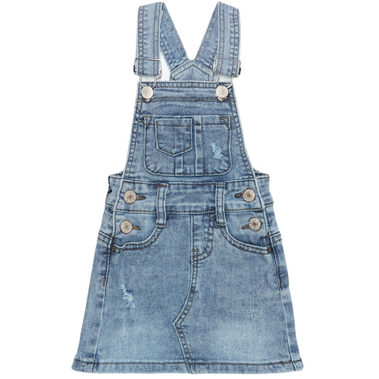 Baby Little Girls Skirt,Ripped Soft Strechy Denim Girls Summer Overalls Dress