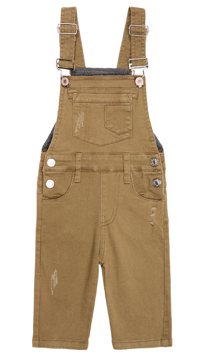 Baby Little Girls Canvas Toddler Boys Ripped Holes Casual Overalls