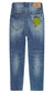 Baby Little Big Girls Jeans,Elastic Waistband Inside High Strecth Soft Simple Desgin Denim Pants