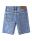 Baby Little Big Boys Denim Shorts,Elastic Waistband Inside Ripped Holes Jeans Summer Wear