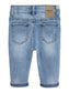 Infant Jeans,Baby Toddler Elastic Band Inside with D-ring Distressed Soft Stretch Denim Pants