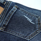 Infant Jeans,Baby Toddler Elastic Band Inside with D-ring Distressed Soft Stretch Denim Pants