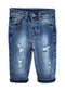 Infant Jeans,Baby Toddler Elastic Band Inside with D-ring Damaged Fashion Soft Stretch Denim Pants