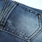 Baby Jeans,Little Toddler Elastic Band Inside with D-ring Small Distressed Holes Vintage Creasing Stretch Denim Pants