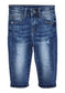 Baby Jeans,Little Toddler Elastic Band Inside with D-ring Small Distressed Holes Vintage Creasing Stretch Denim Pants