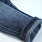 Baby Jeans,Little Toddler Elastic Waist with D-ring Slant Pockets Stretch Denim Pants