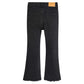 Girls Jeans, Split Hem with Ral Edges Elastic Waistband Inside High Stretch Denim Wide-leg Pants