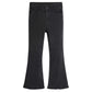 Girls Jeans, Split Hem with Ral Edges Elastic Waistband Inside High Stretch Denim Wide-leg Pants