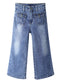 Little Girls Jeans, 12M-13T Wide Size Range Wide-leg Flared Stretchy Denim Pants