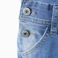 Girls Denim Overalls,Wide Leg Accordion Deep Heel Pockets Cargo Jeans Dungarees