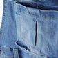Girls Denim Overalls,Wide Leg Accordion Deep Heel Pockets Cargo Jeans Dungarees