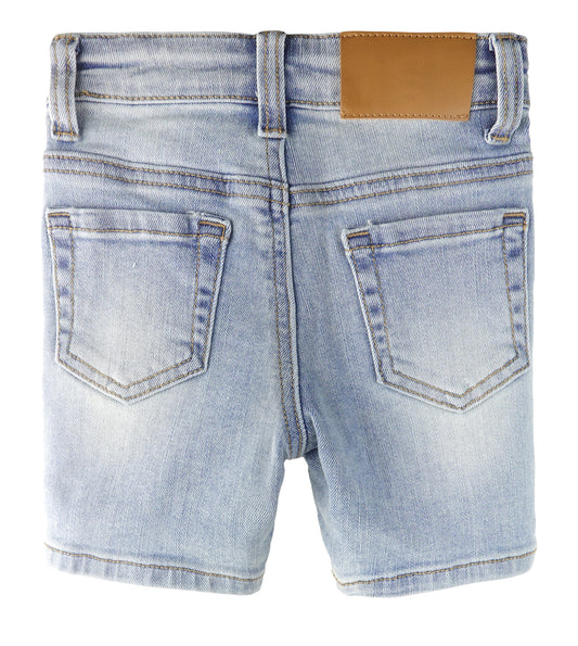 Baby Denim Shorts,Elastic WaistBand Inside Ripped Jeans Summer Half Pants