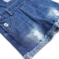 Baby Girls Denim Shortalls, Little Boys Ripped Raw Edge Hem Jeans Summer Shortalls