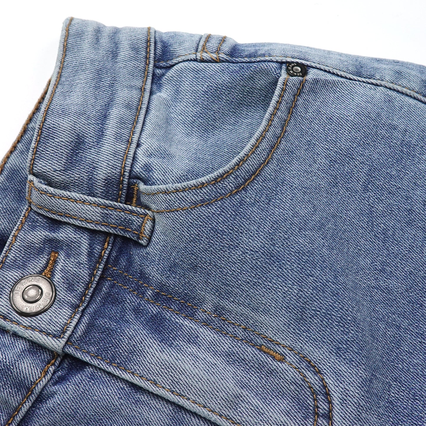 Girls Flared Denim Pants, 5-14T Elastic Waistband Inside Stretchy Slim Jeans
