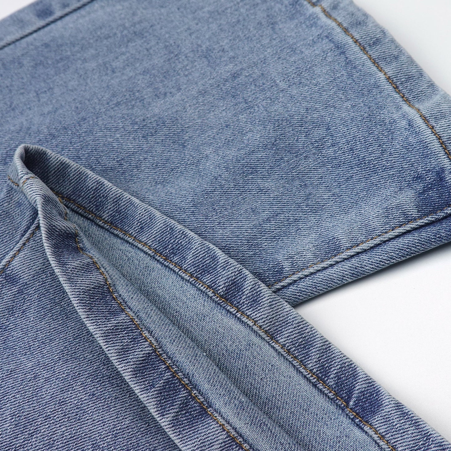 Girls Flared Denim Pants, 5-14T Elastic Waistband Inside Stretchy Slim Jeans