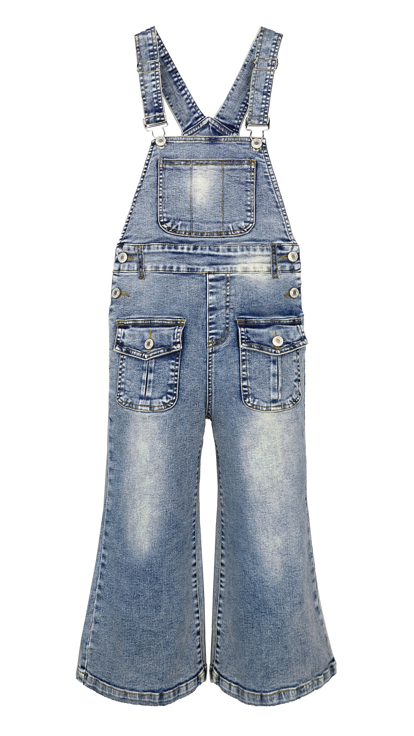 Girls Denim Overalls, Little Big Kids' Jean Dungarees Pants