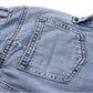 8-Pocket Girls Wide-leg Denim Pants, 5-14T Ribbed Elastic Waist Jeans