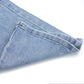 Wide-leg Cargo Jeans, 18M-14T Ribbed Waist Denim Pants