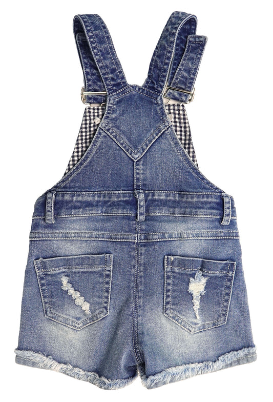 Baby Girls Denim Shortalls,Toddler Little Boys Soft Jeans Summer Shortalls