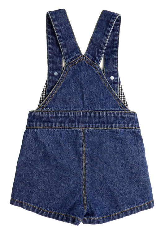 Baby Boys Denim Shortalls, Toddler Little Girls Soft Jeans Summer Shortalls