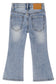 Baby Little Girls Flared Slim Fit Jeans, 18M-6T Bell-Bottom Stretchy Denim Pants