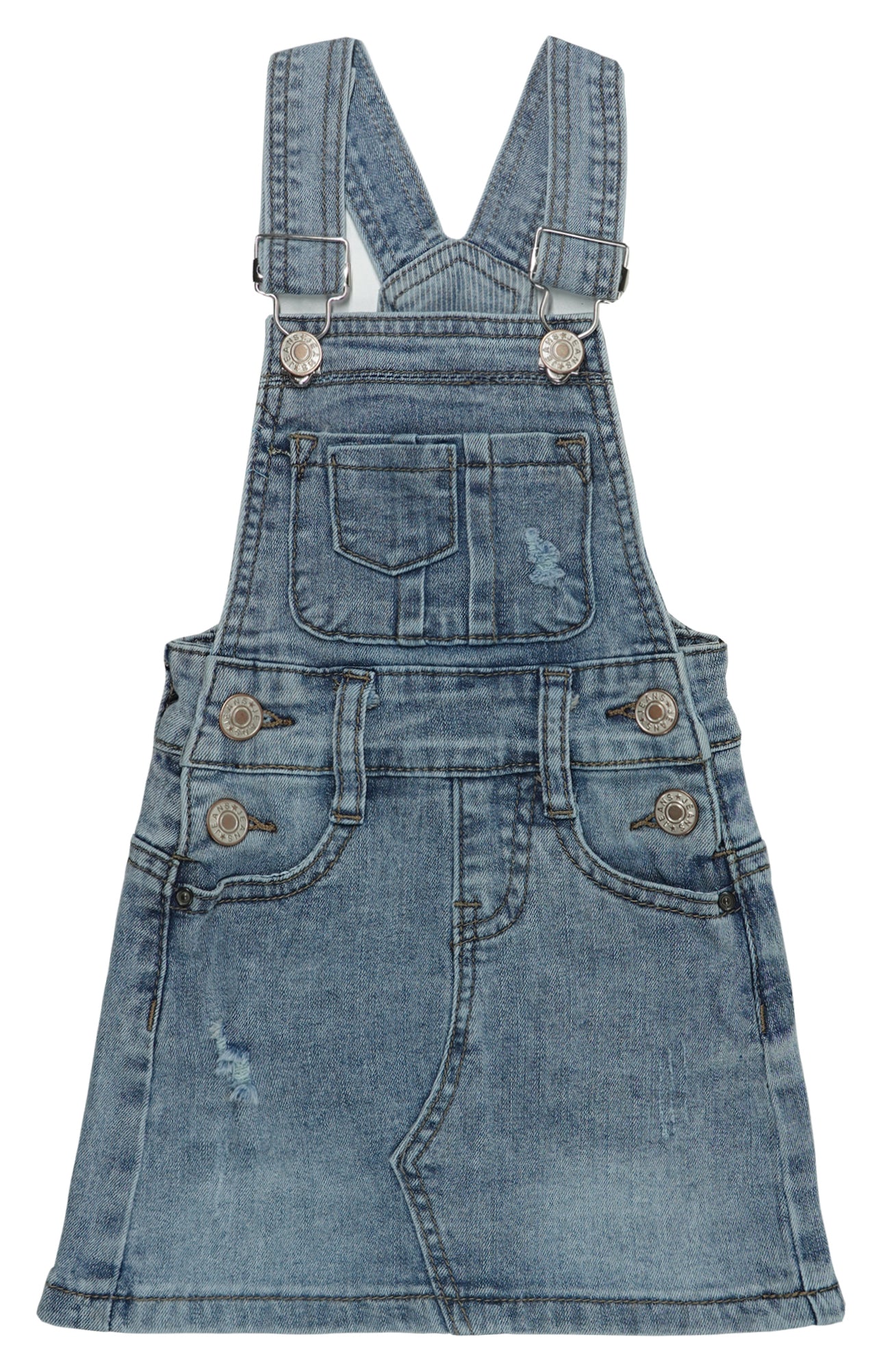 Baby Little Girls Skirt,Ripped Soft Strechy Denim Girls Summer Overalls Dress