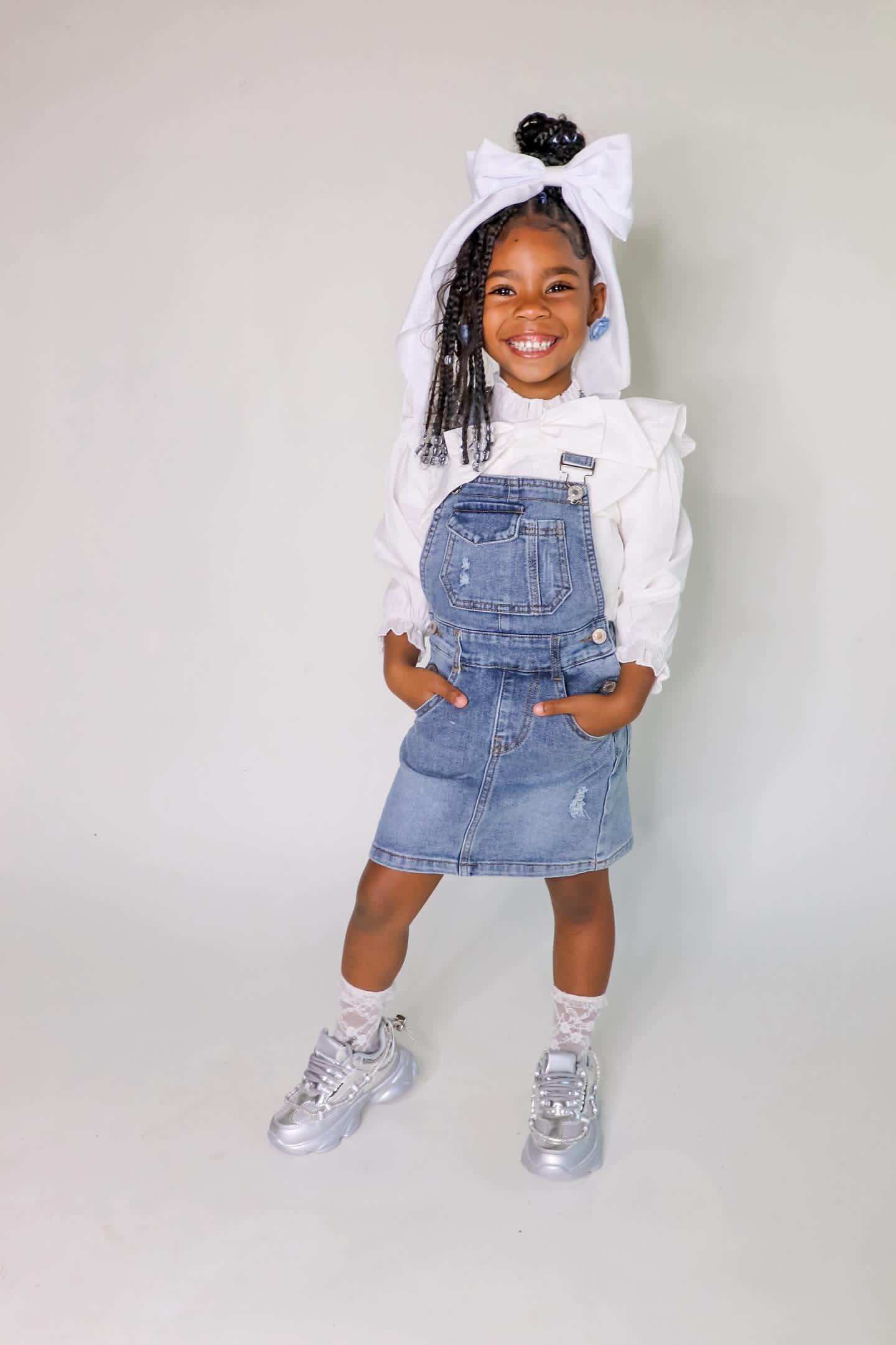 Girls Denim Skirts,Baby Little Big Girls Ripped Soft Stretchy Jeans Overall Dress