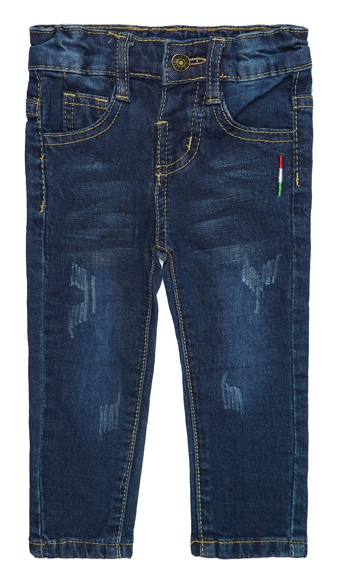 Baby Little Boys Girls Ripped Denim Soft Slim Pants Jeans
