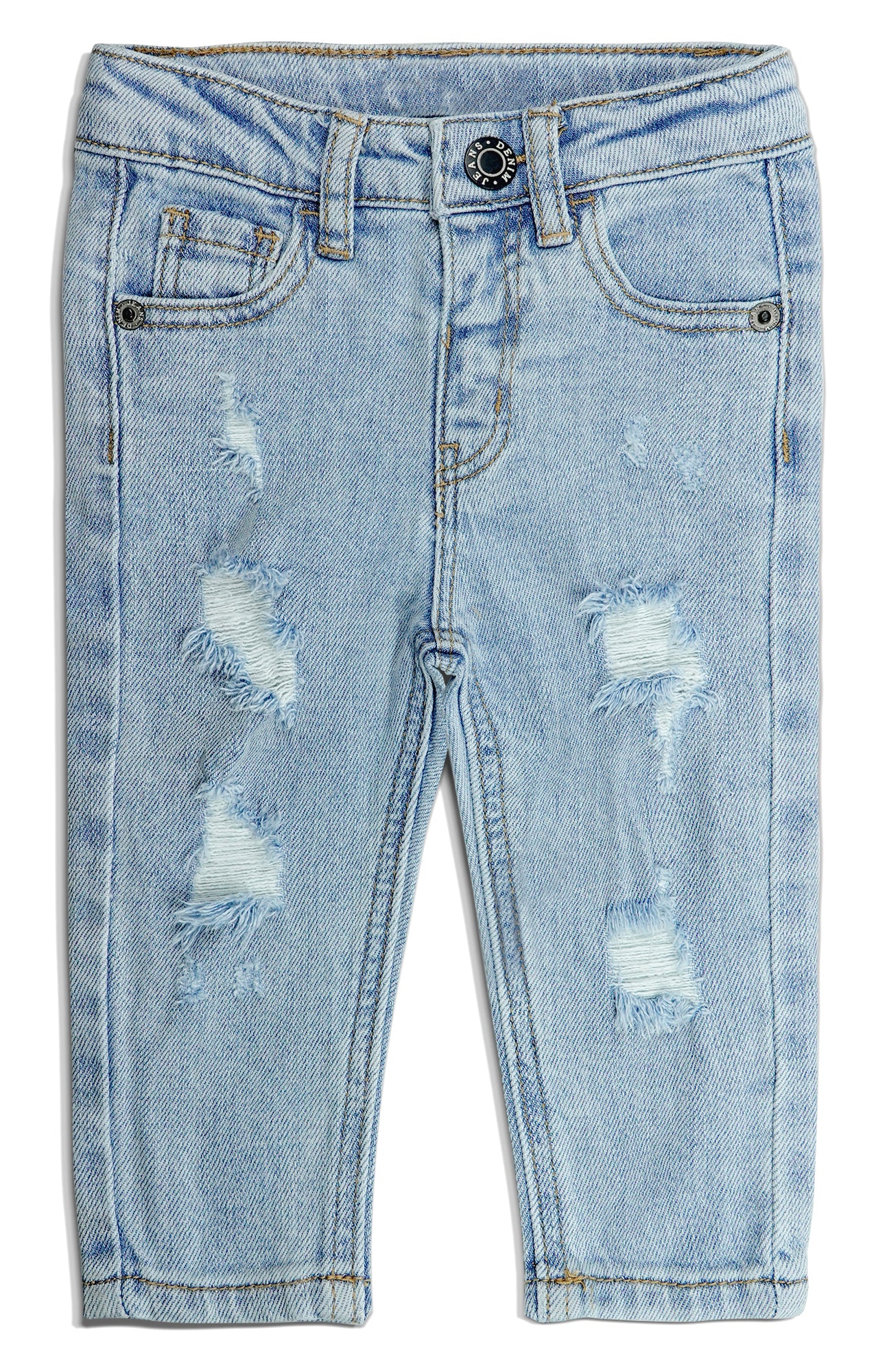 Baby Boys Girls Ripped Denim Soft Cute Pants Jeans
