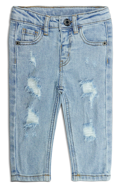 Baby Boys Girls Ripped Denim Soft Cute Pants Jeans