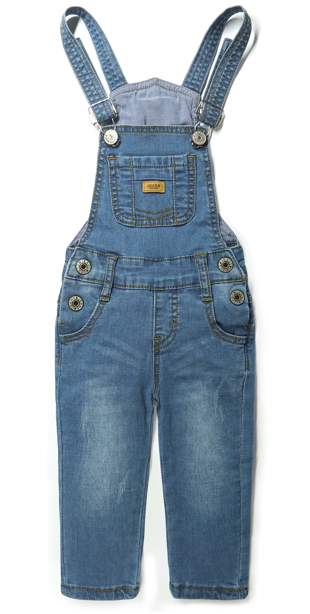 Baby Girls Toddler Boys Adjustable Ripped Fashion Jeans Workwear Overalls