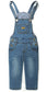 Baby Girls Toddler Boys Adjustable Ripped Fashion Jeans Workwear Overalls