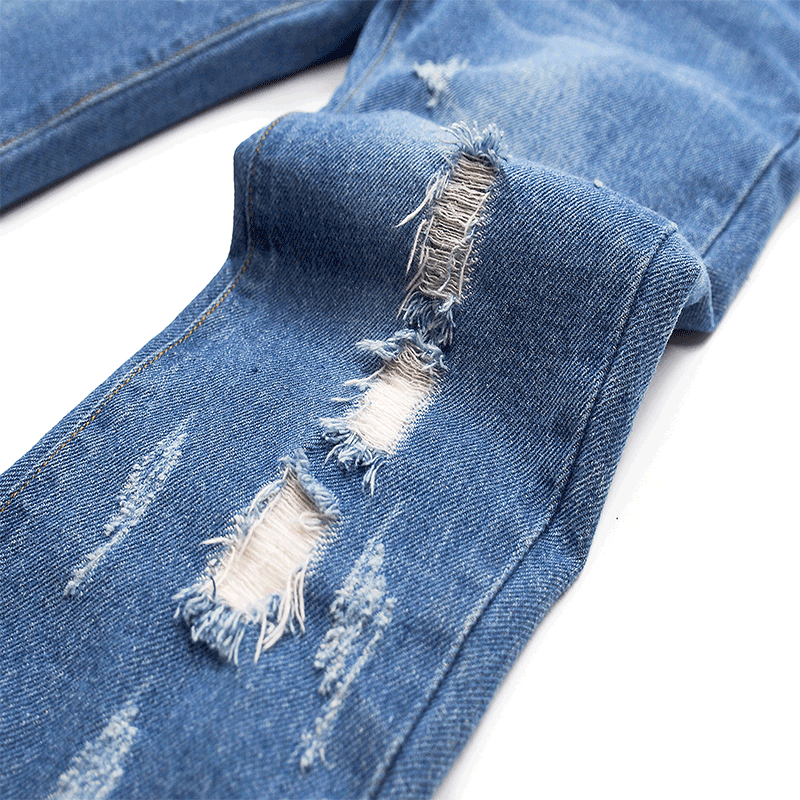 Baby Washed Distressed Cotton Jean Pants