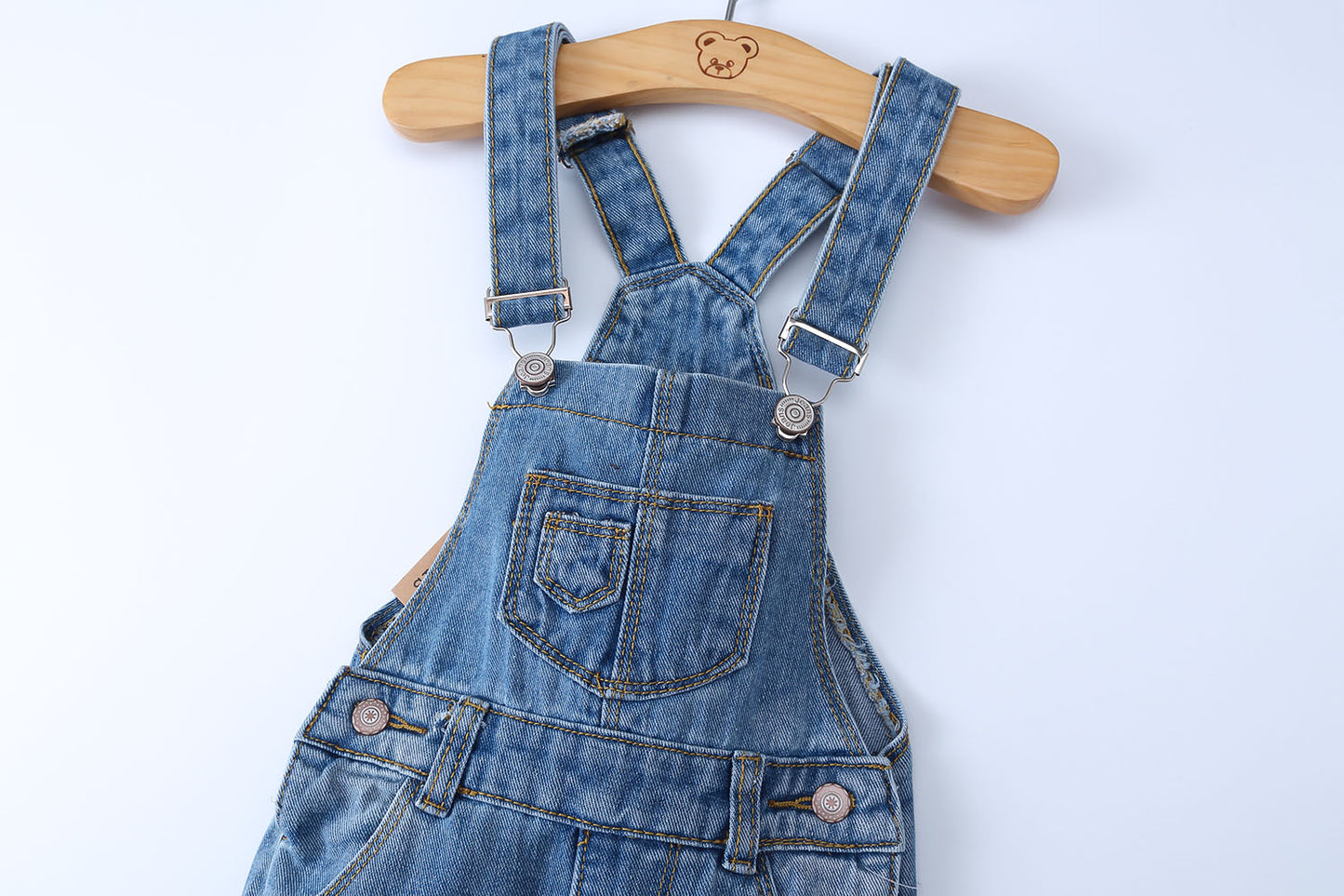 Toddler Jeans Overalls Ripped Denim Jumpsuit