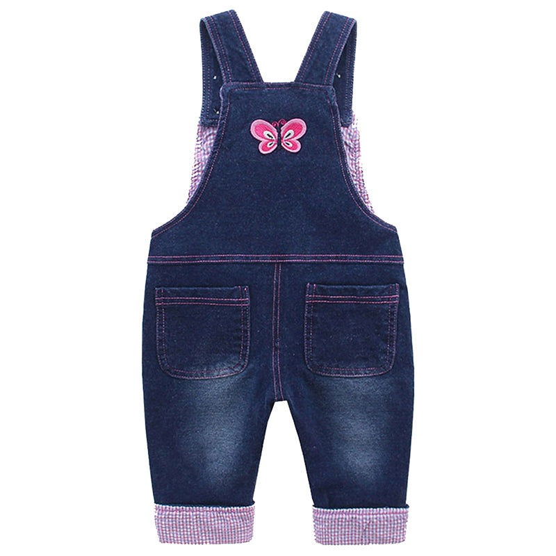  KIDSCOOL SPACE Little Girls Denim Overalls, Elastic Waistband  Inside Washed Ripped Holes Jeans Jumpsuit,Light Blue,6: Clothing, Shoes &  Jewelry