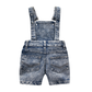 Baby Summer Jeans Overalls Washed Denim Shortalls