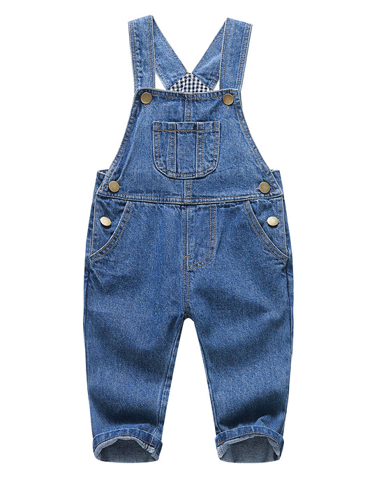 Baby Jeans Overalls Toddler Ripped Denim Workwear