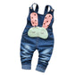 Baby Cotton 3D Cartoon Bunny Soft Knitted Jeans Overalls